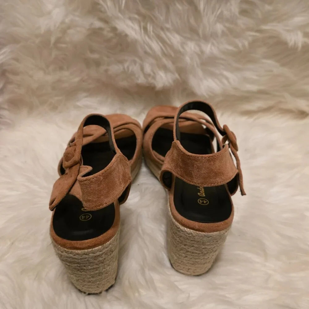 andres machado shoes wedge sandal ante corral size 11 - Picture 6 of 8